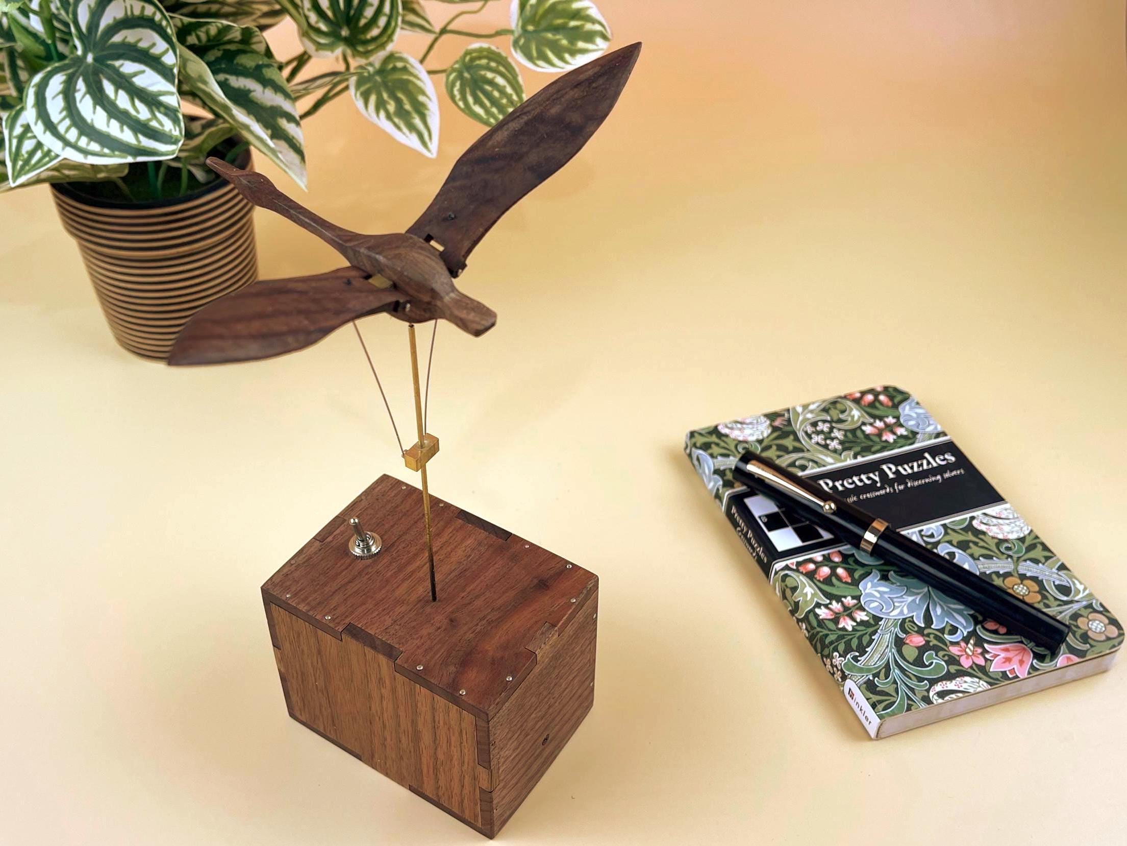 Handcrafted Wooden Swan Automaton | Kinetic Sculpture| Music Box |bird ...