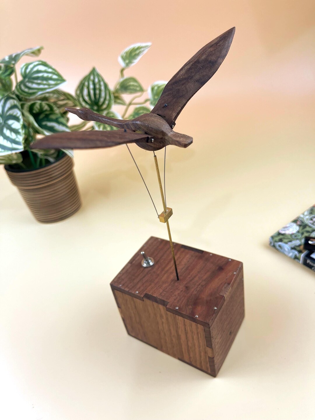 Handcrafted Wooden Swan Automaton | Kinetic Sculpture| Music Box |bird ...