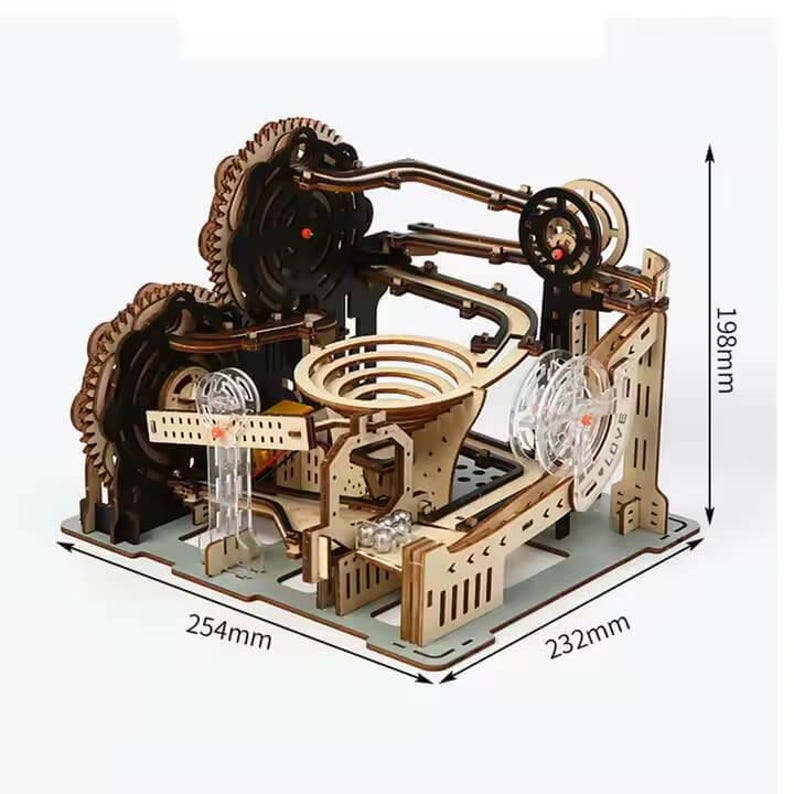 3D Wooden Marble Run Puzzle Kit: DIY Linden Wood STEM Toy - Etsy