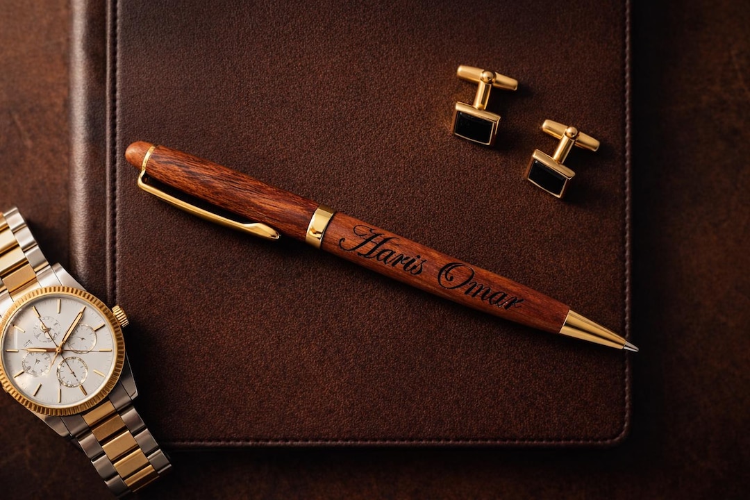 Personalized Wood Pen and Gift Box Set Engraved for Men, Custom ...