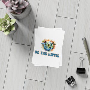 Be the Hippie Postcard Bundle | Whimsical Postcard Bundle | Eco-Friendly Greeting Cards | Travel Stationery | Unique Mail Art