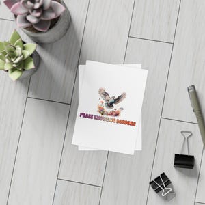 Peace Knows No Borders | Postcard Bundle | Artistic Greeting Cards | Send Warm Wishes | Eco-Friendly Stationery | Unique Gift Idea