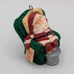 Hallmark Keepsake Sleepy Santa 1987, Vintage Christmas Ornament