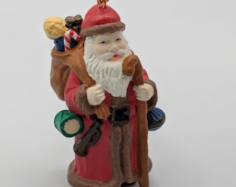 Matrix Christmas Traditions Santa Claus Collectible Vintage Ornament 1992