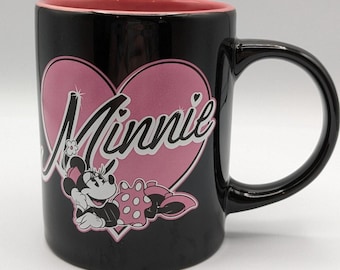 Disney Minnie Mouse Jerry Leigh Mug Rare - Black/Pink