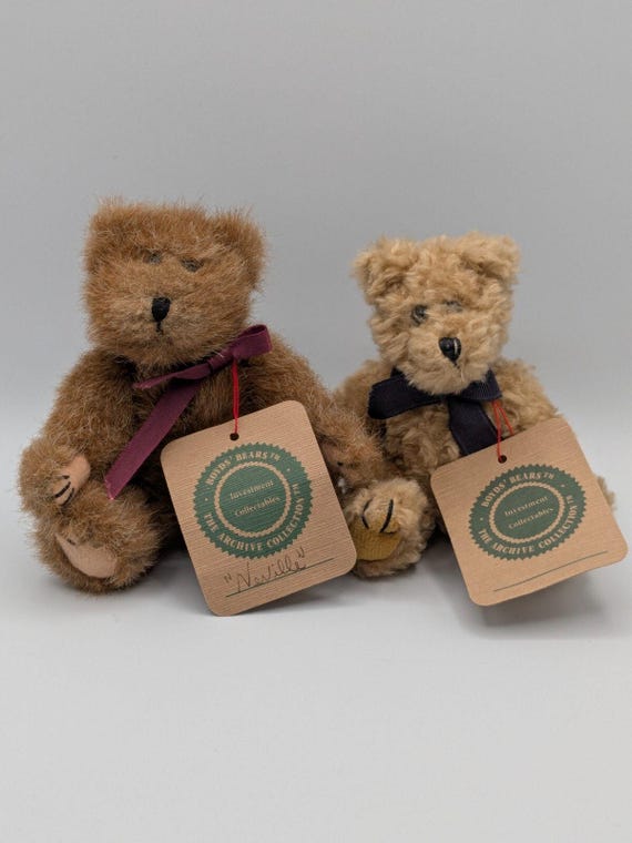 Boyd's Bears Vintage Mini Plush, Set of 2, Jointed, Archive