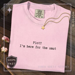Booktok Smut Shirt, Spicy Reader Tee, Smutville Comfort Colors T-Shirt, Romance Book Lover Gift, Funny Book Club Smut Reader Shirt