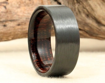 Carbon Fiber and Koa Ring