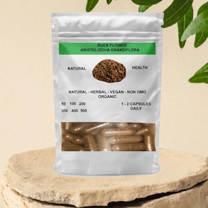 A Gift from Indonesian Nature For All of You - Duck Flower Capsules – 100% Natural Wild Aristolochia Grandiflora Supplement