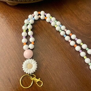 Boho Rainbow Lanyard