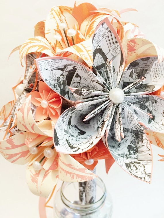 DIY Paper Bridal Bouquet - The Happy Scraps