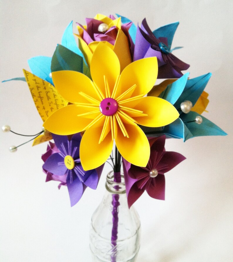 Paper Flower Spring Dozen 1st Anniversary Gift Paper Rose Etsy