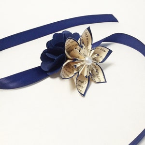 Hydrangea Corsage- hydrangea, mum, prom, homecoming, wedding accessory, handmade, one of a kind, paper flowers, origami