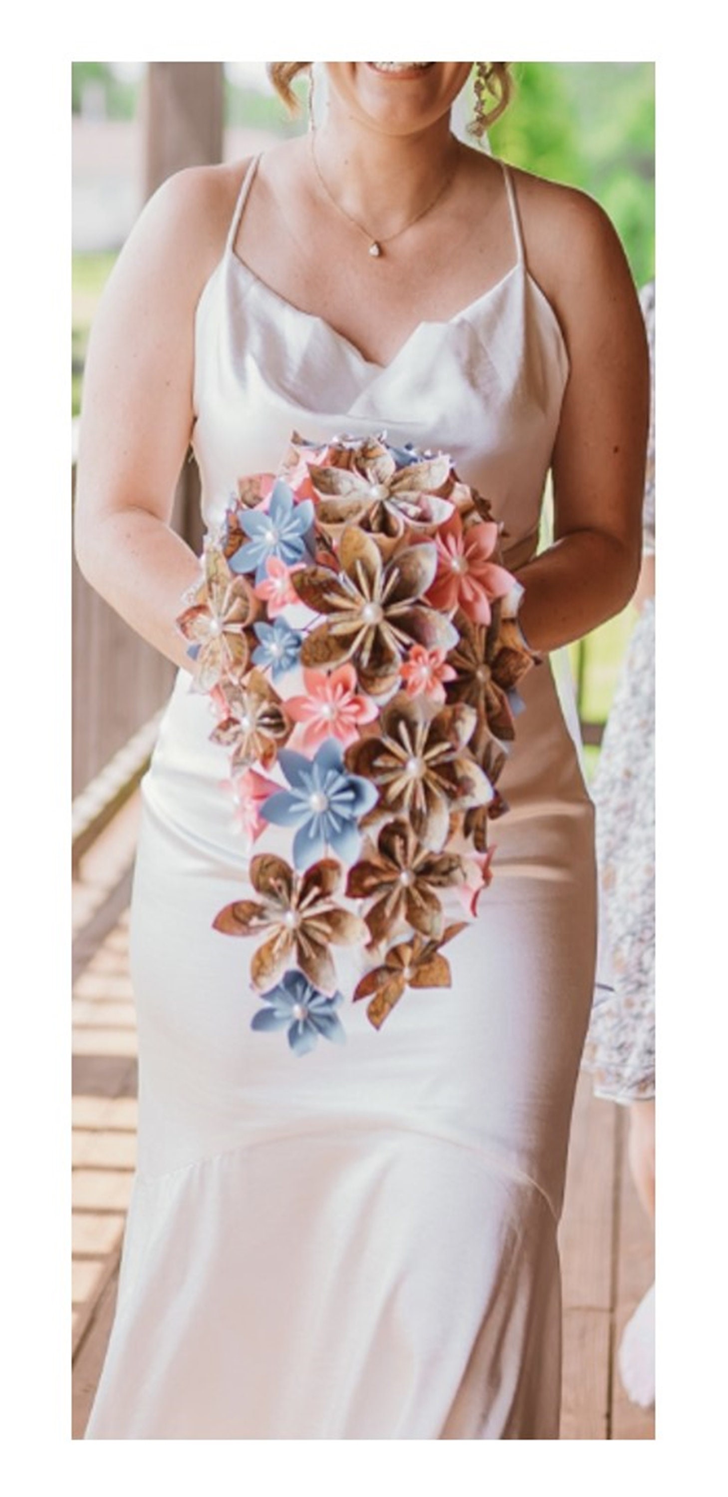 Cascading Paper Bridal Bouquet