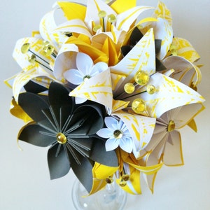 Paper flowers & lilies Bridal bouquet- one of a kind paper flowers, perfect for her wedding, origami, lily, destination wedding