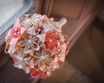 Custom Music Wedding Bouquet & Boutonniere - Handmade, non traditional alternative, made to order, destination wedding, keepsake, elopement