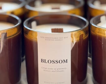 Designer Scent Candle | Diptyque Baies Dupe | 100% Soy Wax Candle Gift | Wood Wick | Luxury Gift | Organic Handmade Canadian | Home Decor |