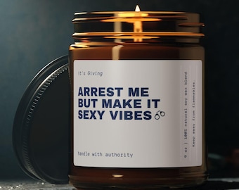 Vela "Arréstame, pero hazlo sexy"