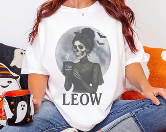 Koszulka w stylu gotyckim w stylu vintage z motywem szkieletu, koszulka na Halloween, odzież unisex, prezent dla niej, styl Dark Academia