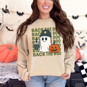 Halloween Ghost Crewneck Sweatshirt, Cozy Halloween Apparel, Fall Fashion, Unisex Sweatshirt, Spooky Season Gift