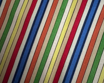 Tela vintage de Richard Scarry, descatalogada, difícil de encontrar, para acolchado, algodón, libros infantiles, tela rara con estampado de animales, fat quarter, rayas coordinadas.