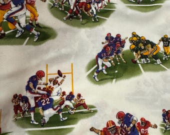 Alexander Henry Line of Scrimmage Vintage Football OOP HTF Quilting Cotton 2006 Woven Fat Quarter