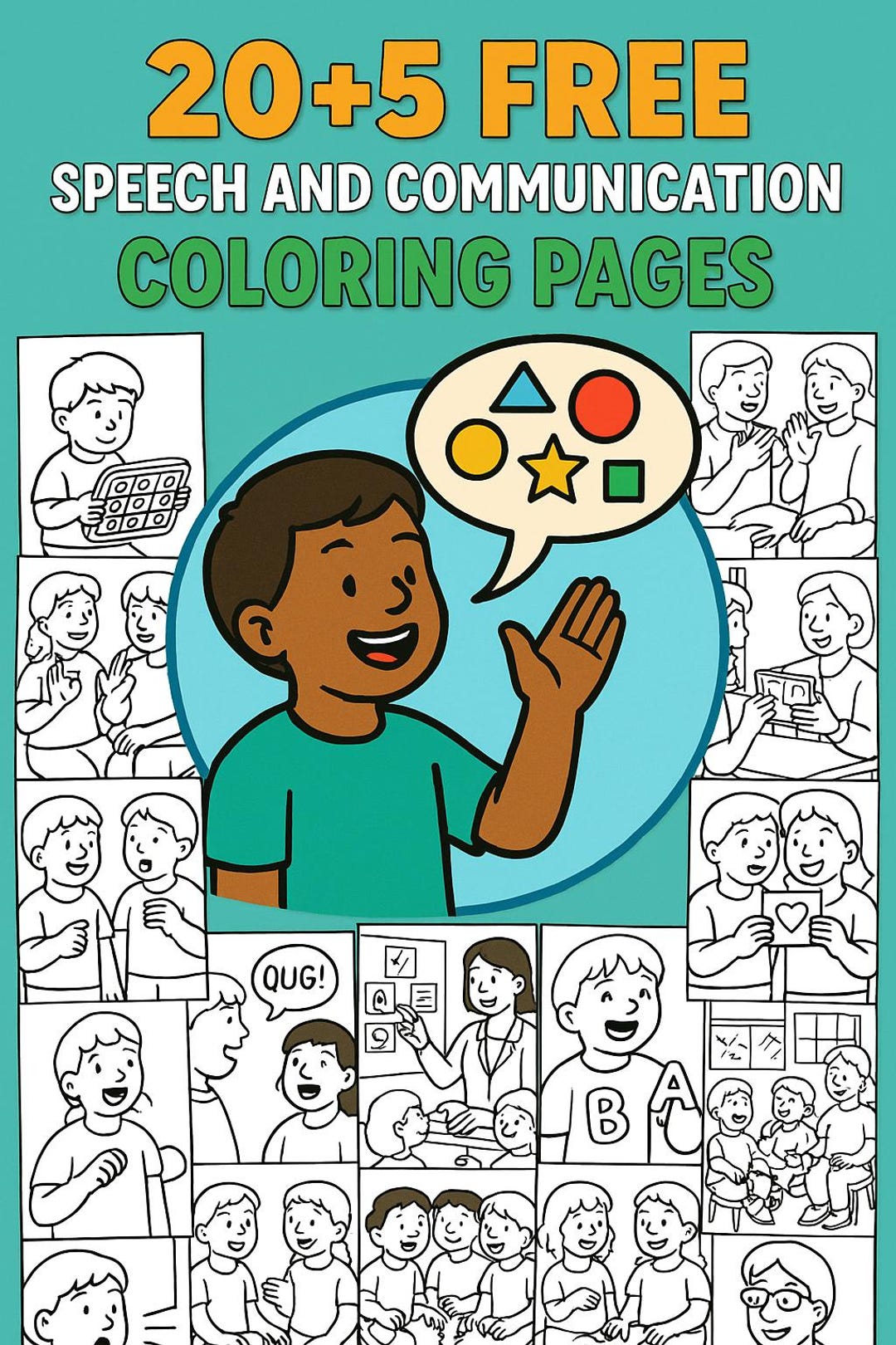 Communication Differences Coloring Book: Inclusive Learning (PDF) - Etsy