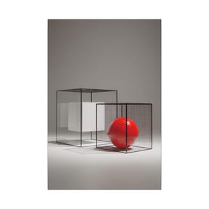 Canvas | Abstract Sphere - Wall Art For Minimalist Office And Living Room Decor, Stretched Matte Canvas