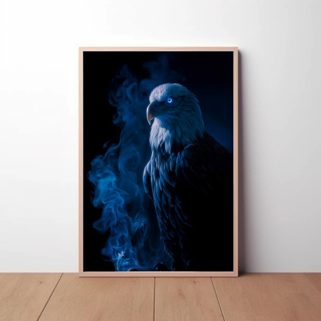 Eagle Poster | Dark Eagle Wall Art | Cinematic Bird of Prey Print ...