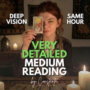 Lettura medium sensitiva MOLTO DETTAGLIATA: intuizione psichica, consegna in un'ora