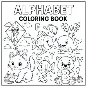 Dibujos para colorear del alfabeto ABC para niños: páginas divertidas, educativas e imprimibles. Dibujos para colorear de la A a la Z.