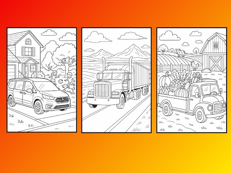 Cars Coloring Pages for Kids 15 Printable Car Coloring Sheets