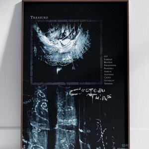 Poster del tesoro dei gemelli Cocteau / Arte murale gotica Dream Pop anni '80