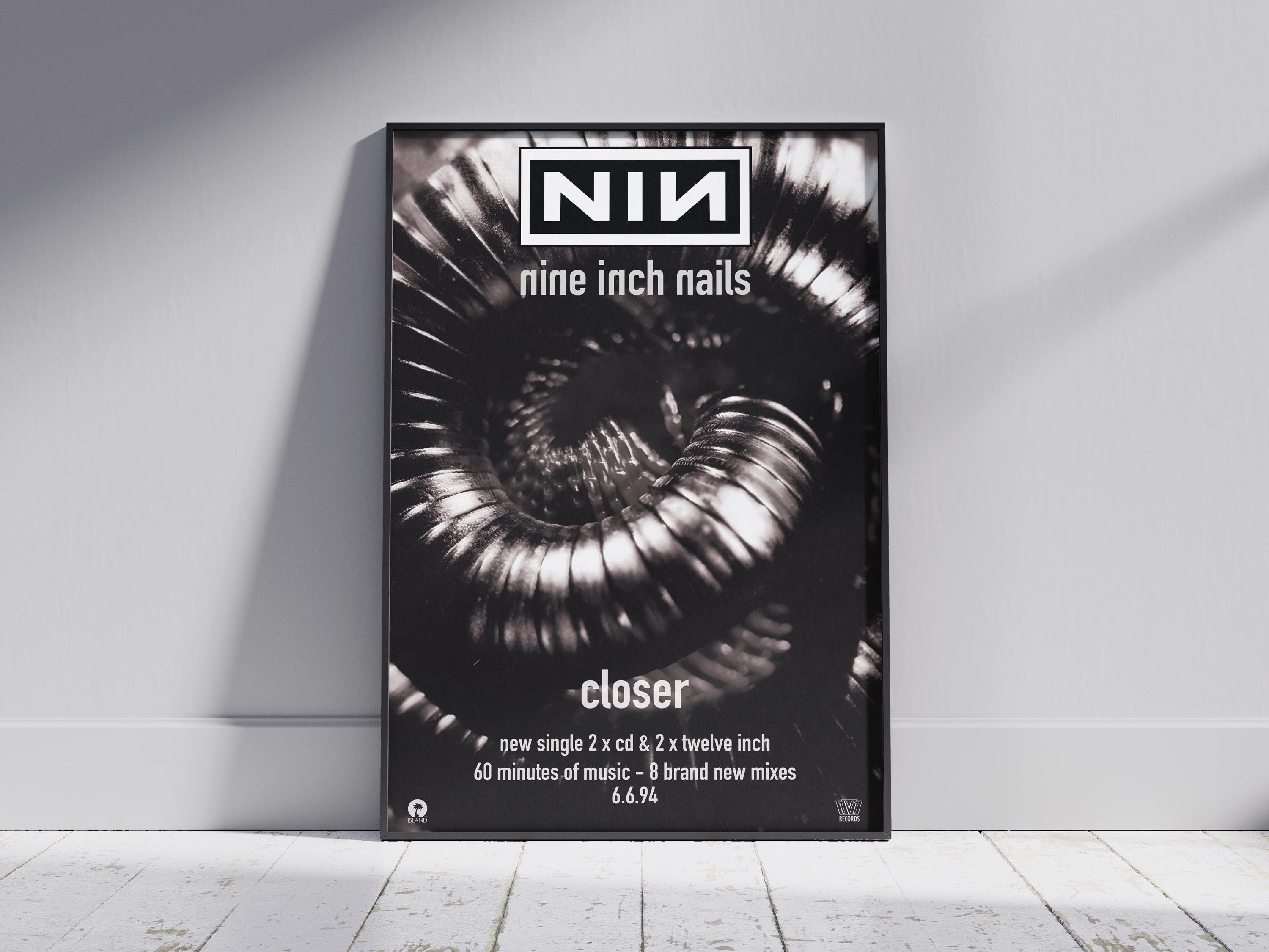 Nine Inch Nails Closer Poster | 90s Industrial Rock Wall Art - Etsy