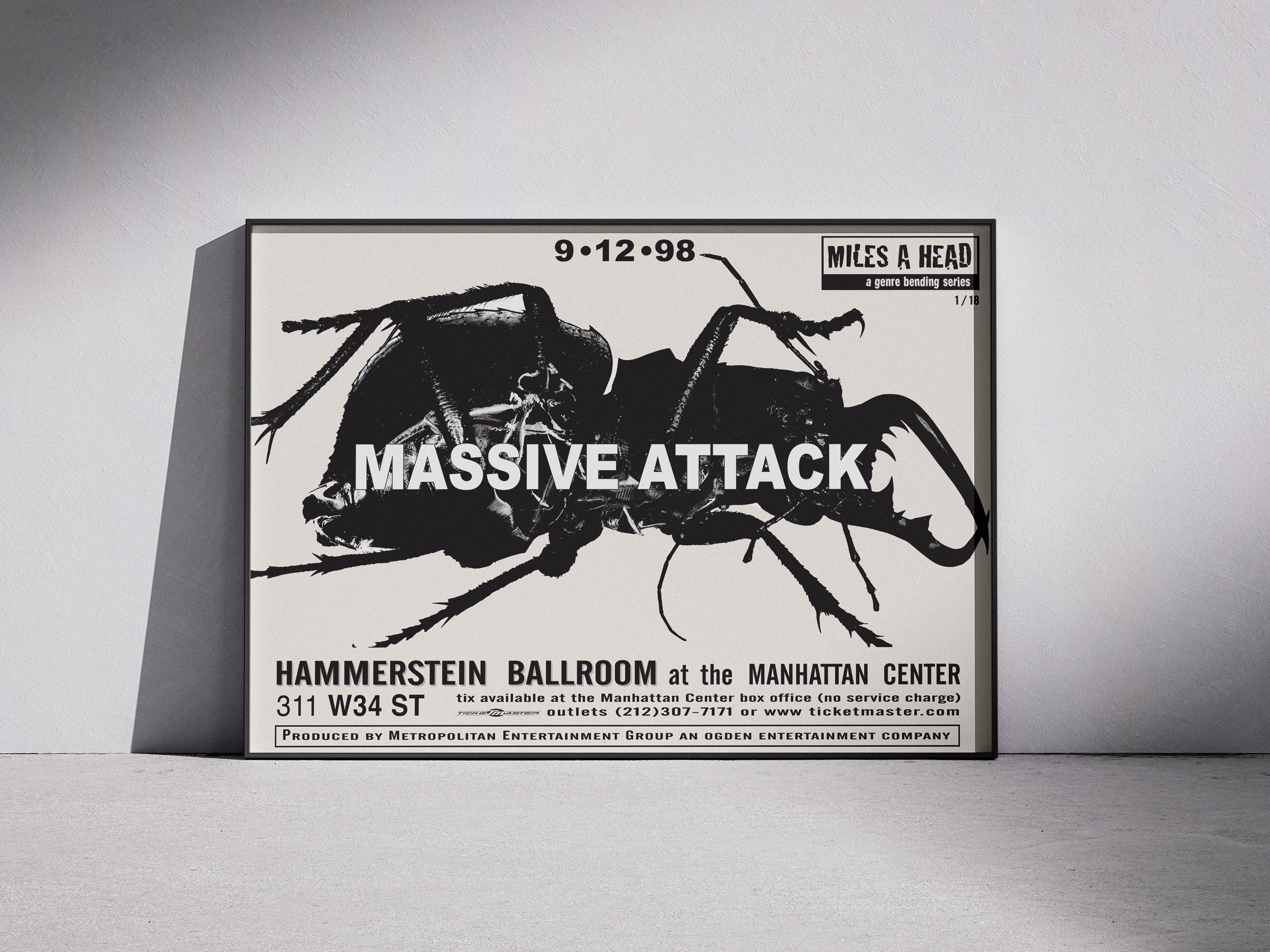 MASSIVE ATTACK / MEZZANINE 98 UKプロモ ポスター Massive