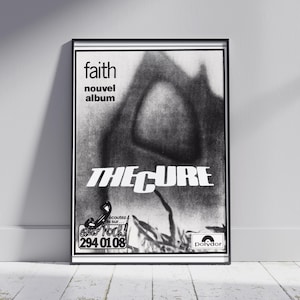 The Cure Faith Poster | 80s Gothic Post-Punk Wall Art