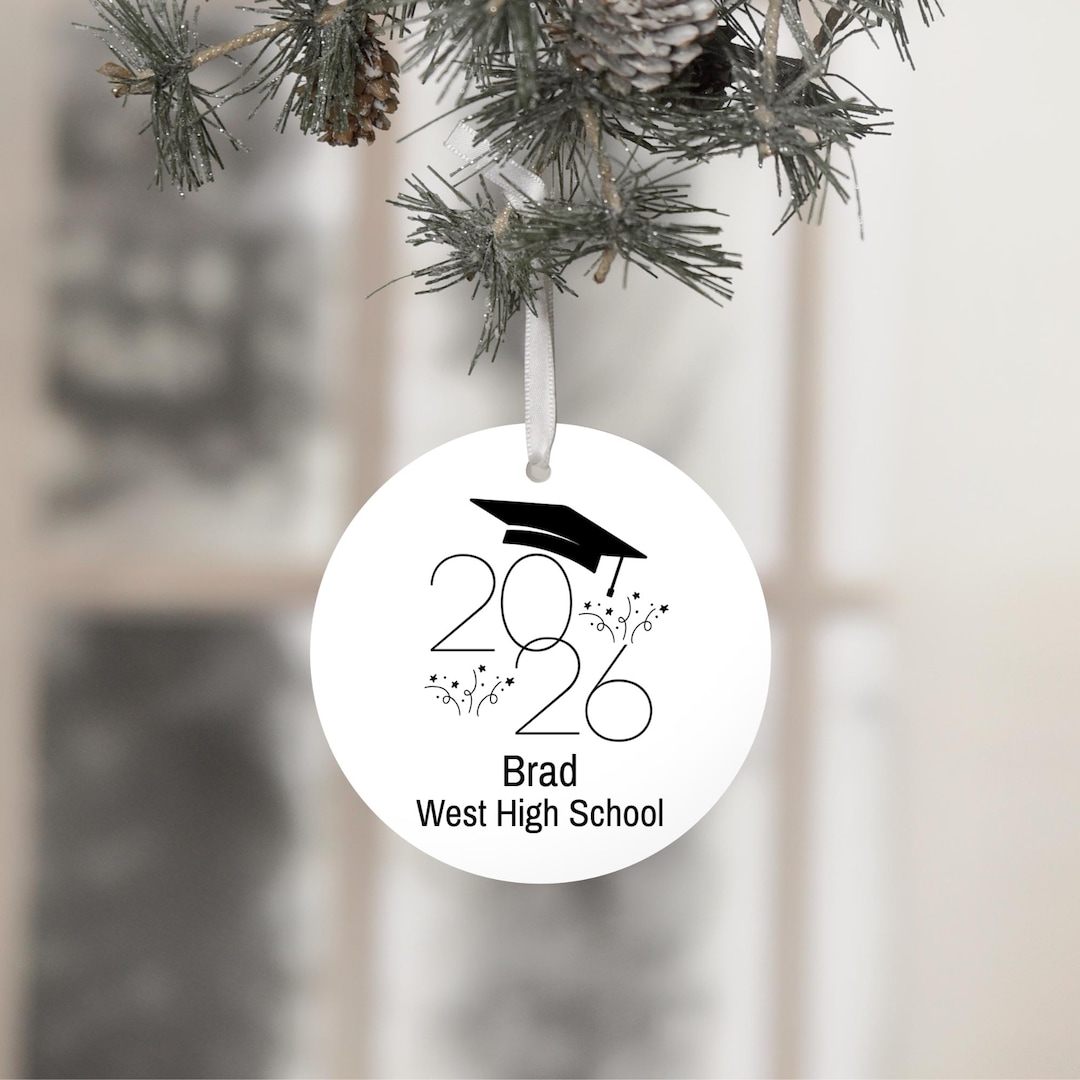 Graduation Ornament Class of 2026 Senior Keepsake Personalized ...