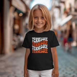 Camiseta unisex para niños de Tennessee, camiseta de Tennessee para niños, camiseta de los TN Vols para niños, camiseta de Tennessee, regalo para fanáticos de los Vols, camiseta de TN Gameday, camiseta de Tennessee para niños