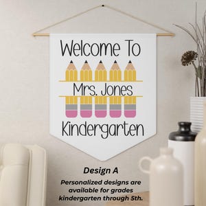Teacher Welcome Sign, Custom teacher Sign, Canvas Wall hanger, Canvas Sign, Classroom Sign, personalized teacher door hanger, teacher Gift