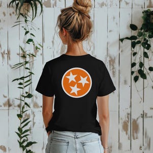 Tennessee Tristar Shirts, Tennessee shirts, Tennessee State Map Shirt, Tennessee Game Day Tee, Tennessee orange shirts, Tennessee Flag, Vols
