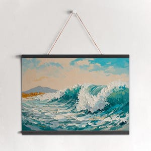 Handmade Colorful Abstract Oil Painting: Textured Impasto Canvas Art
