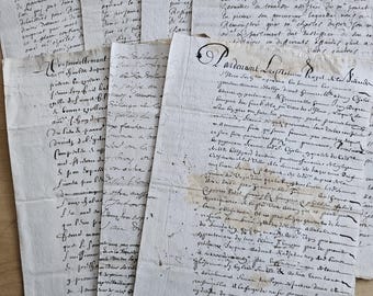 1600s French handwritten document