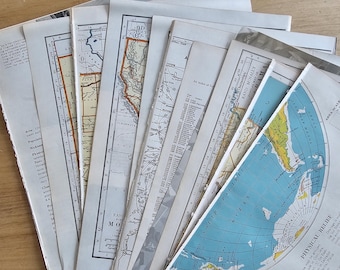 Vintage Map Page Pack