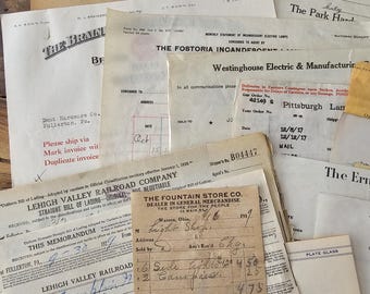 Antique/Vintage Invoices/Letterheads