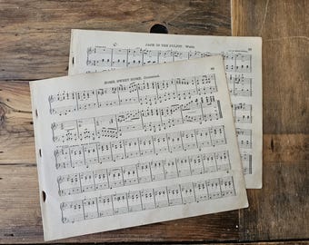 1886 music pages - 2 folios