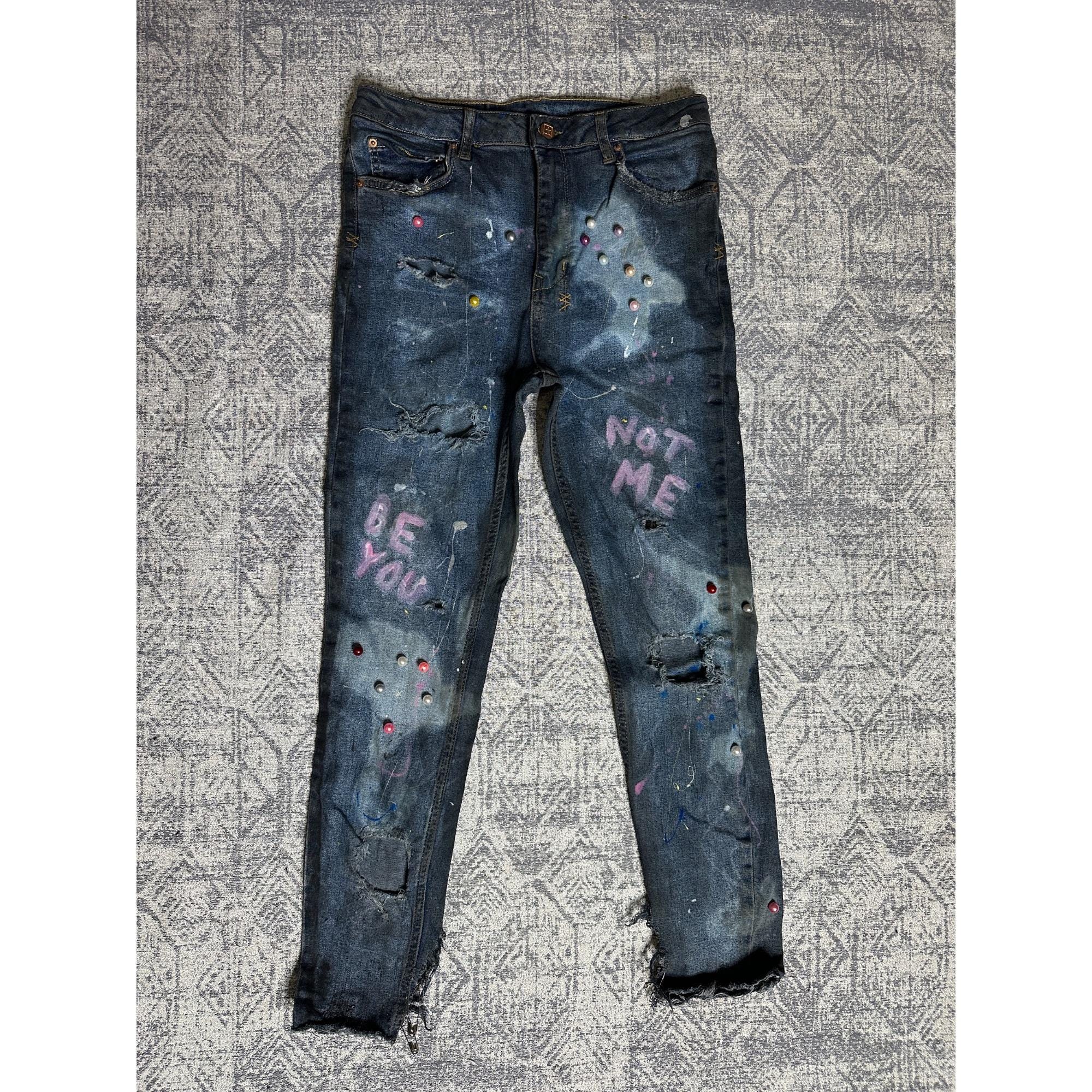 Paint Stained Pants - Etsy