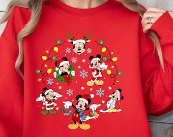Disney Christmas Tee, Mickey’s Very Merry Christmas Party Shirt, Mickey & Friends Christmas Sweatshirt, Disneyland Xmas Family Holiday Shirt