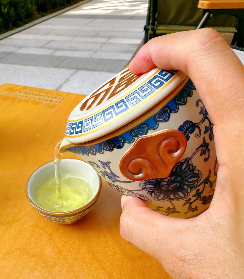 EasttreasureCrafts Ru Kiln Porcelain Tea Set - Thumbnail 4