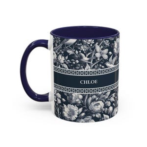 Mug à café accentué d&#39;un prénom personnalisé, Mug personnalisé, Idées cadeaux uniques, Tasse à thé avec prénom personnalisé, Cadeaux grand-mère, Mug fête des Mères