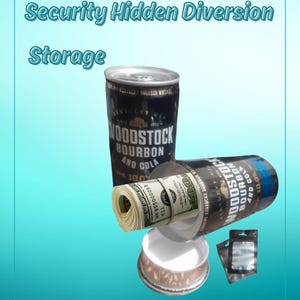 Diversion stash can, hidden secret compartment, bourbon and cola 10 % can